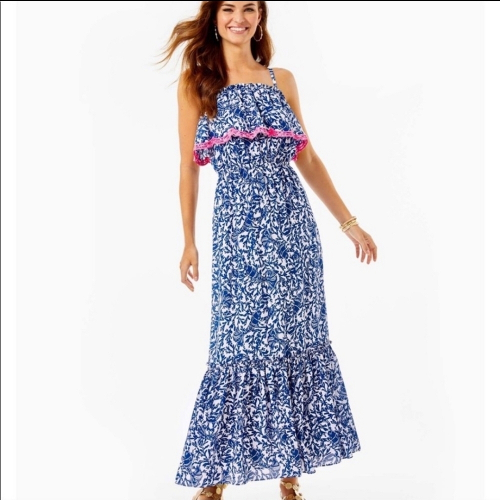 Adia Oyster Bay Blue Krillin It Maxi Dress